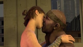 A 70 year old, dark-skinned man named Ellie was at the party when he noticed his girlfriend cheating on him