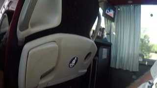 CindyAngel - The naked blonde masturbates in a public bus.