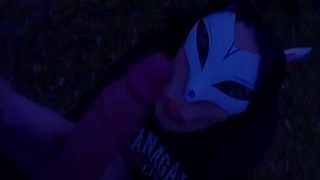 FemFoxFury - Babe Fucks Missionary and Deepthroats Strangers Dick - Outdoor