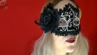 Cheese Cake - Met Her Husband With a Blowjob in a Mask and Stockings (Close up)