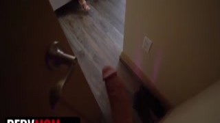 My vibrantly curvaceous companion engaged in an invigorating affair with my robust member