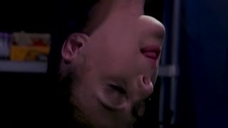 Suspended lesbian whipped and fucked