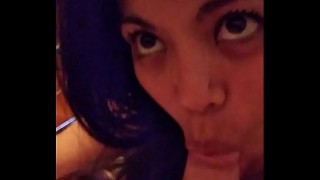lupita deepthroat with cum swallow