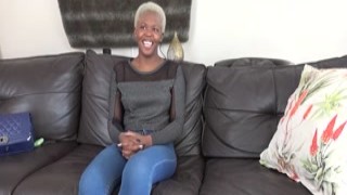 Super Tight Black Hottie Slammed Rough POV Missionary In Amateur Couch Casting