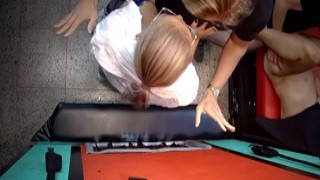 MadGloryHoles - Stunning top model arrived at sex club to see her man in HD