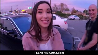 hot teen thickum fucked by stranger while her best friend records