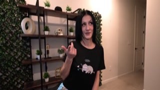 Stepbro surprises Lexy Blaze with his huge cock