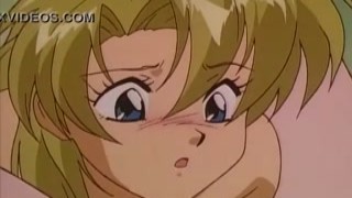 cute anime playing with big toys