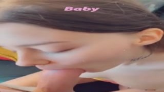 Julie Jess - Snapchat - Cute College Babe Gets Mouth Filled With Cum