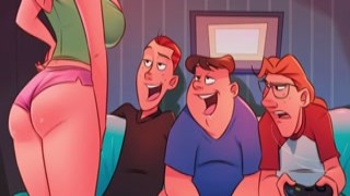 The gang bang was full of fun and laughter