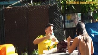 Antonio Mallorca - Big Booty Brazilian Gold Digger Gets Exposed and Fucked Hard