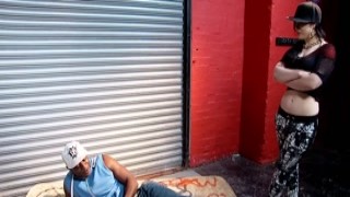 Scout69 - Lucia Love lets a black guy with a monster cock fuck her in a side street