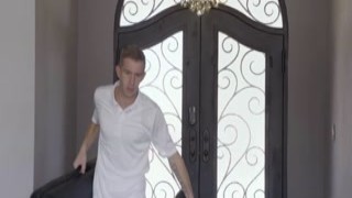 The dirty masseur, danny d, was touching lena paul in a very intimate way during the brazzers scene