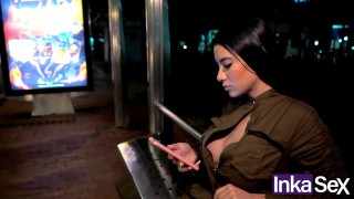 ambar pradax colombian girl accepts hard fuck in exchange for not taking bus home