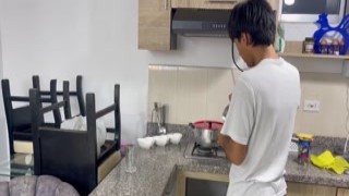 Julianapalvin - A new neighbor in my unit is very horny and comes to ask me to fuck her hard and cum inside her.