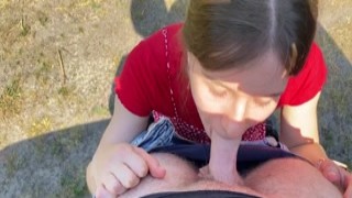 NikaBunny69 - I was shy at first but still didn’t hesitate to suck a strangers cock outdoors in public