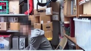 Busty female officer blowjobs stud thief