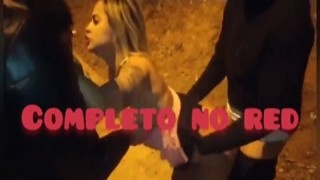 On the way home from the club, I had a bang with a group of people in the park