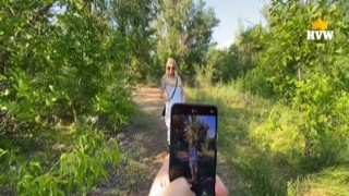 HotWife Vika - A stranger fucked and lowered into a hot wife Vika