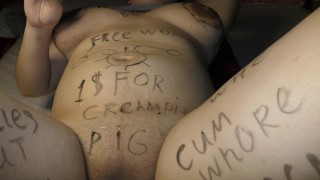 slutty teen girl wanna get pregnant by random cumshot in gangbang - pov roleplay - milky mari