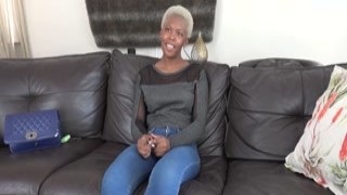 Amateur African MILF falls into sex trap fake modeling casting