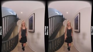 British Blonde Striptease VR