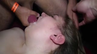 19yo Chubby in a Private Gangbang Party
