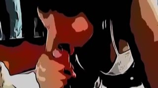  You are a screenwriter working on a scenario for a graphic novel with mature content, trying to create a steamy and explicit dialogue that still adheres to the guidelines of respectful language