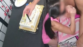 SkinnyBoba - Happy 18th Birthday To My Favorite Cheating Student. Her boyfriend wasnt invited