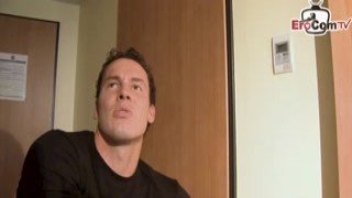 German teen casting with girl next door and a Stranger