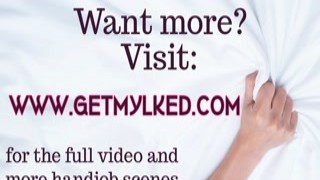 Handjob babe masturbates with vibrator and jerks dong