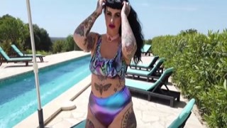 Cherrie Pie - RAINBOW PANTIES - Cherry Pie titty massage (nothingbutcurves)