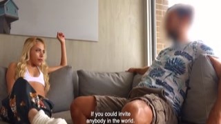 Tiny Blonde Latina Teen Roughed Up Doggystyle By Dominant Mature Man