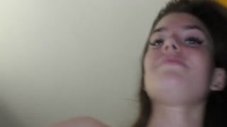 Stefany Kyler - PH - Student with cat eyes take a big sausage after college