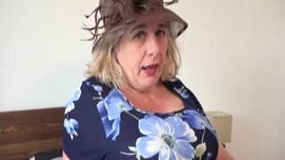 Aunt Judy's XXX - Walking in on your busty BBBW step-auntie Camilla leads to taboo POV fun