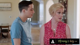 mommy s boy - pervert busty milf dee williams lets her stepson hard fuck her to boost his confidence