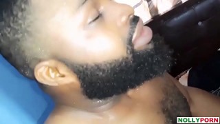 fucking hard and jerking off for her while cumming