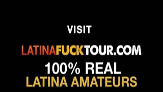 Hot ass Latina bends over to get huge a cock down her throat and pussy fucked