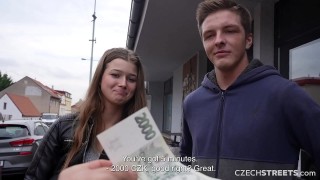 czechstreets - he allowed his girlfriend to cheat on him