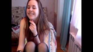 Hot Lovely Teen chick having fun