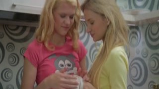 Lesbian teen fingering blonde czech bff