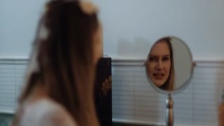 Lesbian babe fucking her stepbros bride