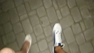First Outdoor Sex In Night Central Park...Public Wood B