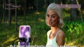 Owl Crystal - Blogger sucked a dick during a live stream on Instagram, for which she was blocked