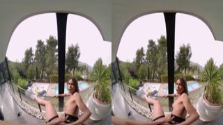 Our First Time Fucking on a Balcony - Virtual Real Porn
