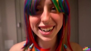 melody parker gets her throat fucked by gibby the clown
