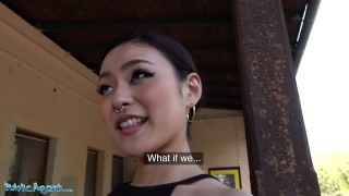 public agent japanese beauty rae lil black fucks for cash