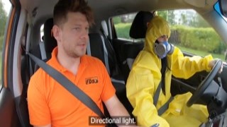 Student driver publicly blows instructor before fucking