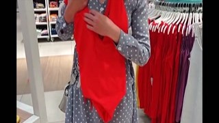 Djelka Bianki - Slut MILF Djelka Bianki is Naughty in the Shopping Center. Risky Sex in the Fitting Room