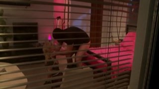 Masked inruder ties and fucks student